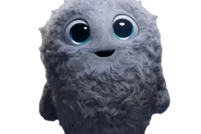 Small creature smiling