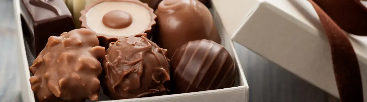 Box of gourmet chocolates - how to get chocolate out of your carpet