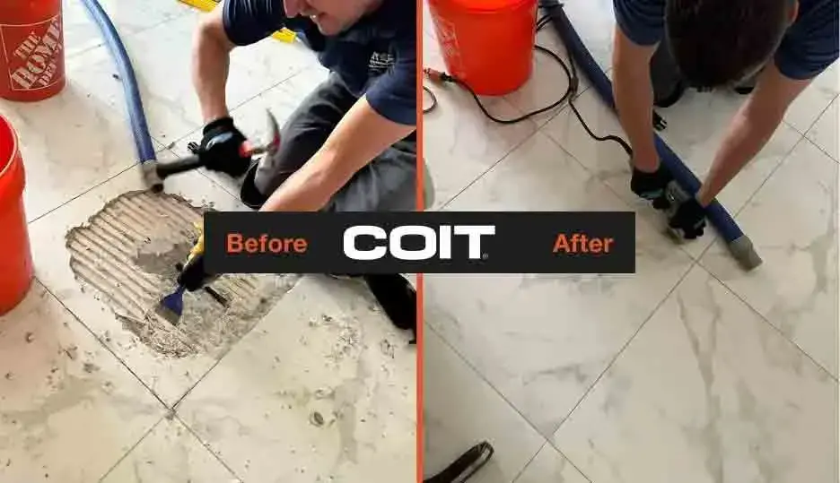 Call COIT to repair your tiles - we can fix all damage